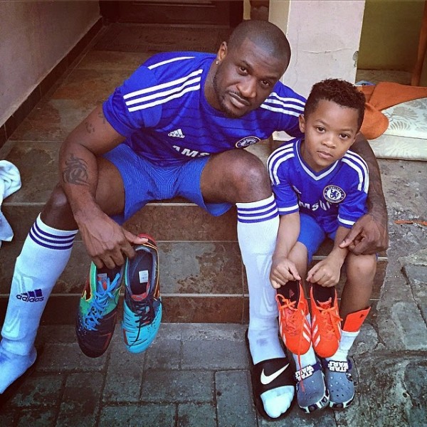 Peter Okoye’s Son Makes It To FC Barcelona Lagos And He Is Over The Moon