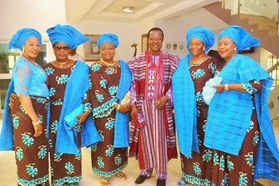 King Sunny Ade Steps Out In Style with all his five wives.