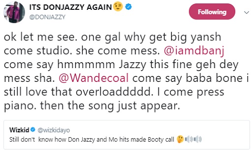 Wizkid Asked Don Jazzy For The Inspiration Behind ‘Booty Call’ And His Reply Is Hilarious