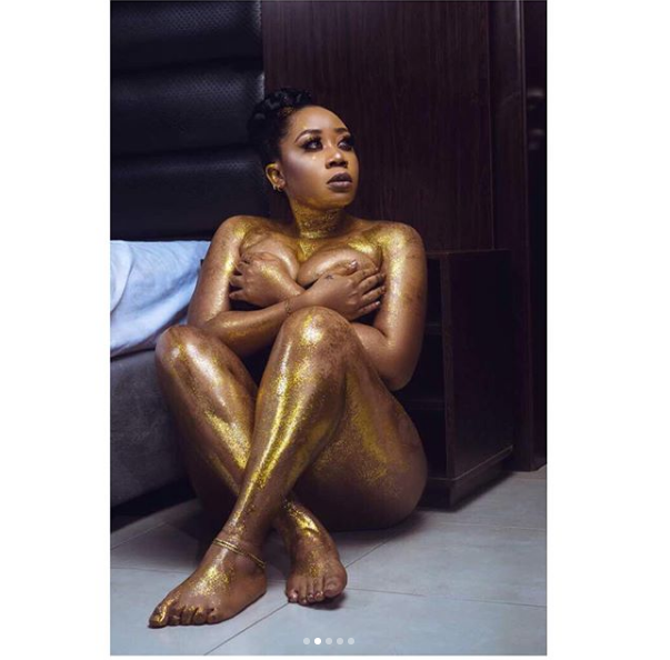 Actress Moyo Lawal Goes Nude For ‘Flawless’ Makeup Campaign