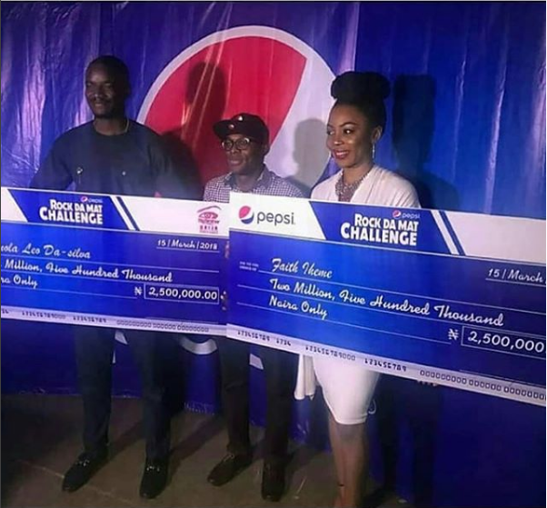 BB Naija 2018 Ex-Housemates Leo And Ifu Ennada Cash Their 5 Million Naira Pepsi Challenge Win