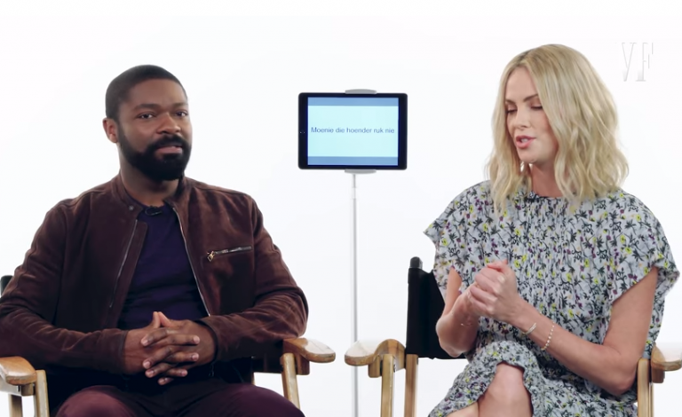 Insightful Video Of Hollywood Actors David Oyelowo And Charlize Theron Teaching ‘Yoruba’ And ‘Afrikaans’ Slang