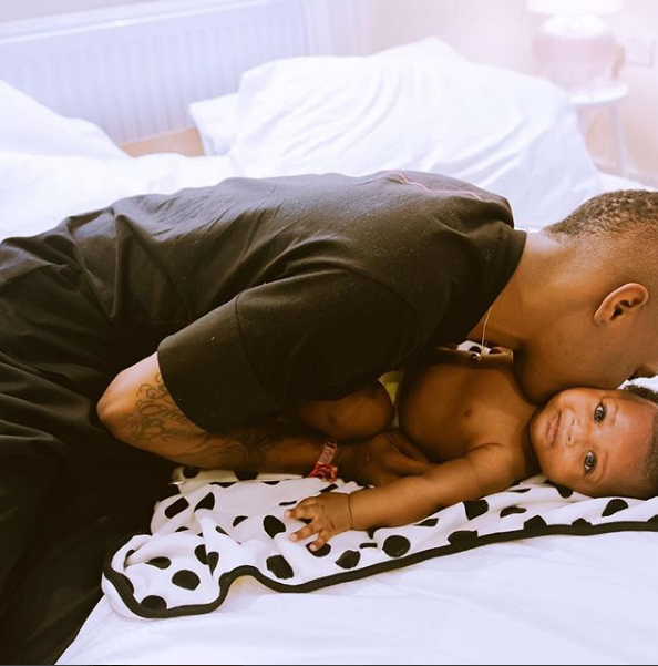 Wizkid Is A Proud Father And These Photos Prove It