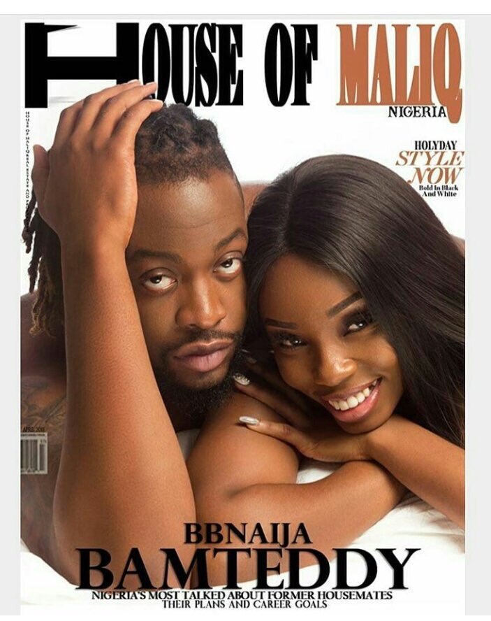 BB Naija 2018 Ex-Housemates Bambam And Teddy A Look Cozy On The Cover Of House Of Maliq Magazine