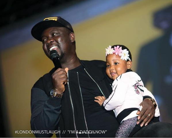 Comedian Seyi Law Is A Devoting Father As He Brings Daughter On Stage During His Show