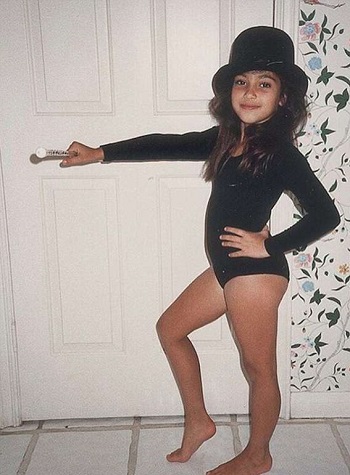 Kim Kardashian Shares Cute Childhood Photo