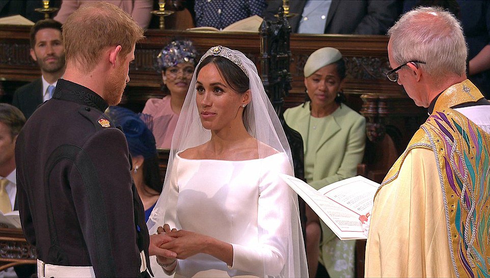 Watch The Romantic Moment As Meghan Markle And Prince Harry Exchange Vows
