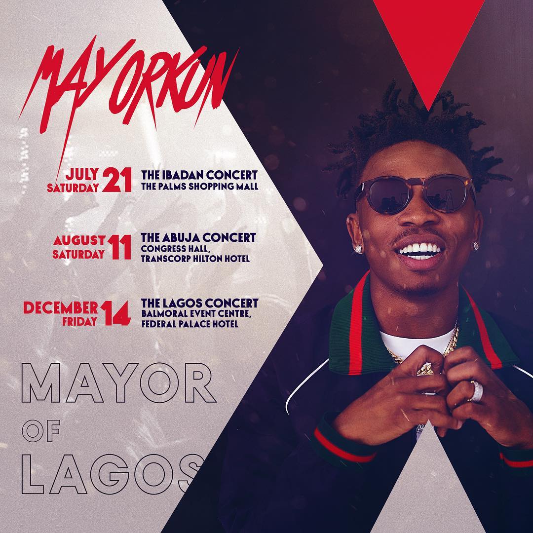 DMW Star Mayorkun Unveils plan To stage “Mayor of Lagos” Concerts in Ibadan, Abuja & Lagos This Year