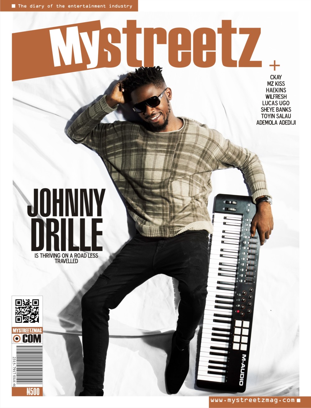 Johnny Drille covers latest issue of MyStreetz magazine
