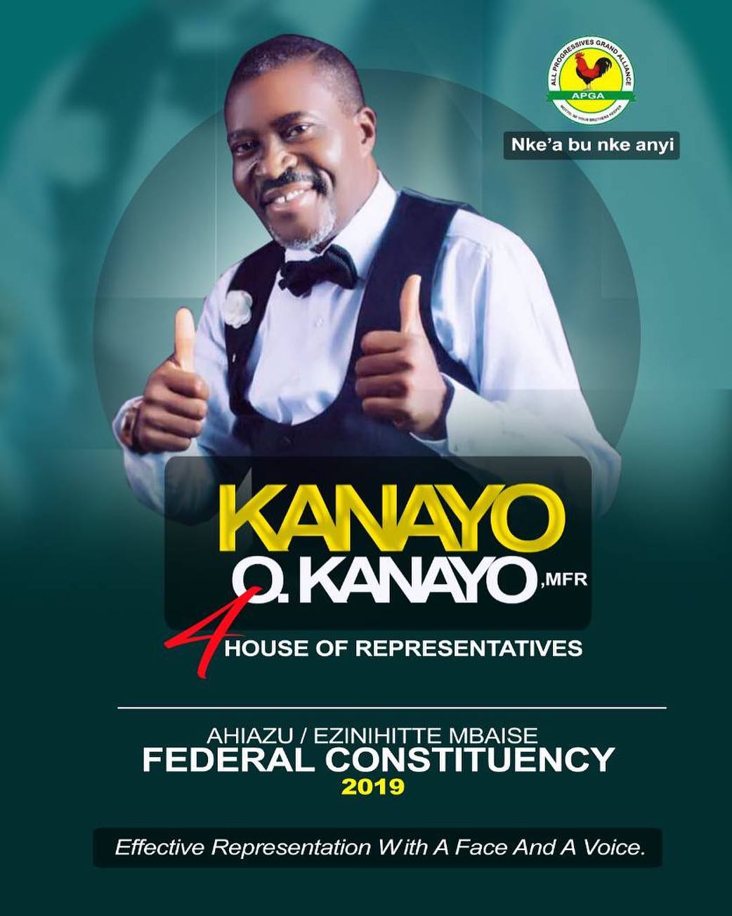 Kanayo O. Kanayo Releases Election Campaign Poster