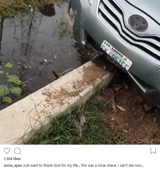 BBNaija’s Soma Survives Accident, Thanks God For Life [WATCH VIDEO]