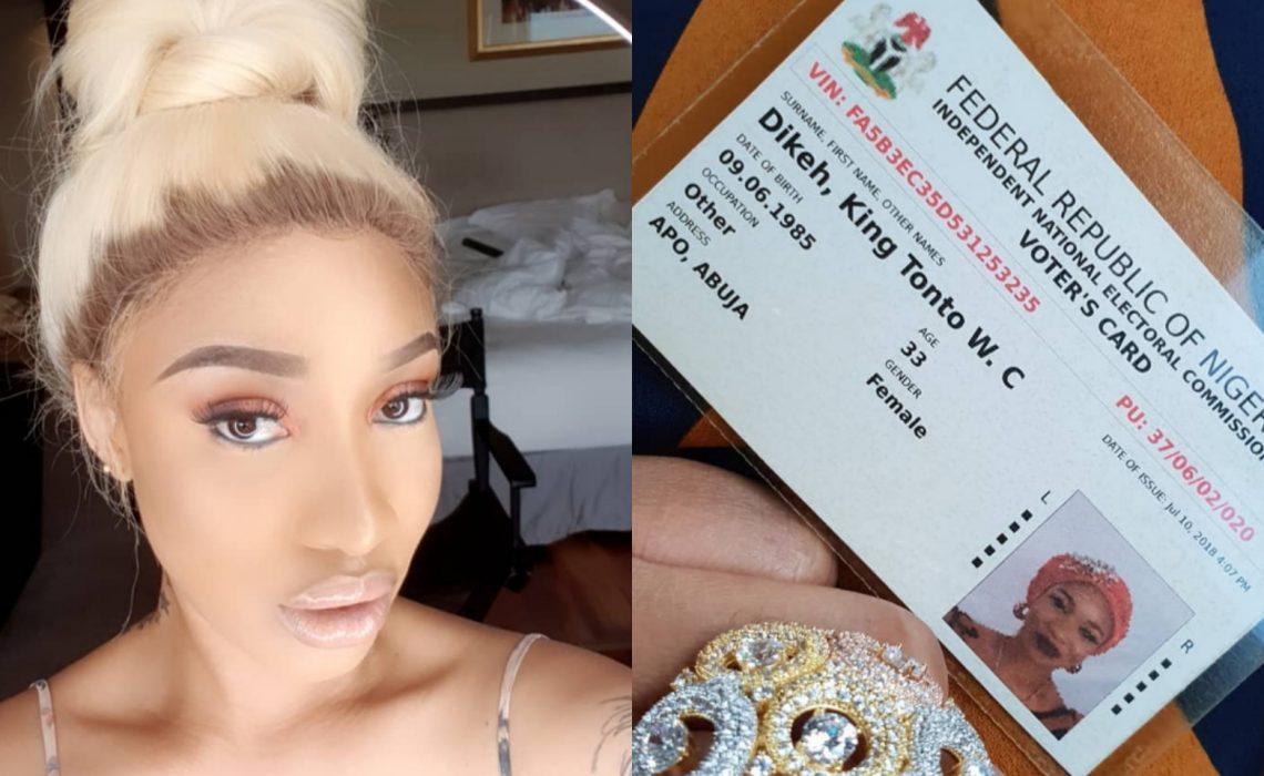 Tonto Dikeh Shows Off Her PVC