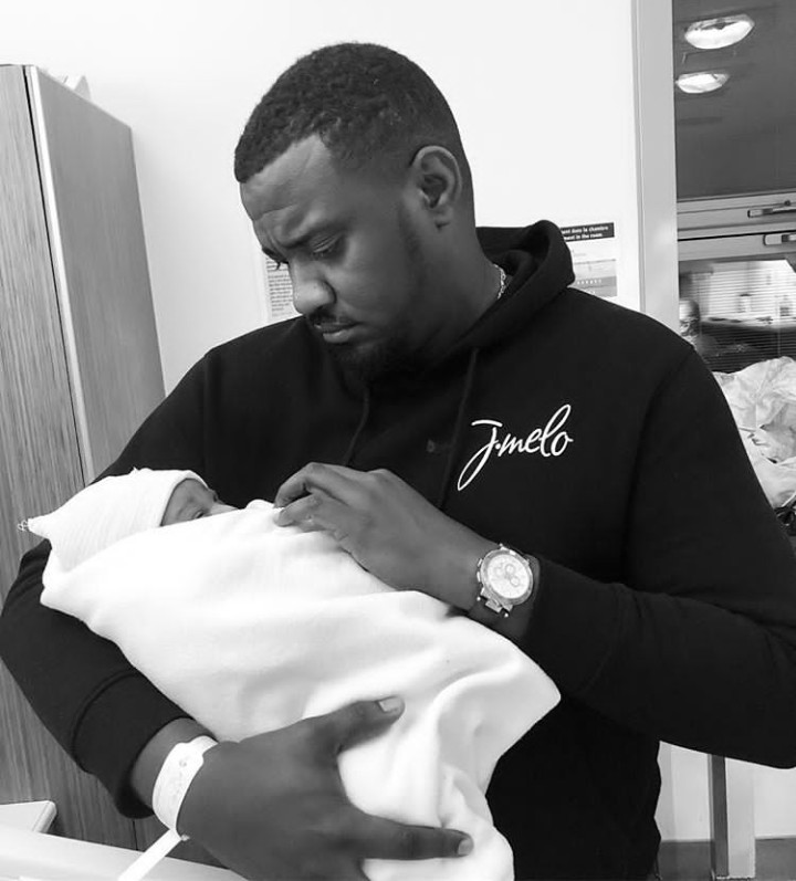 Ghanaian actor John Dumelo has welcomed a son five months after his wedding