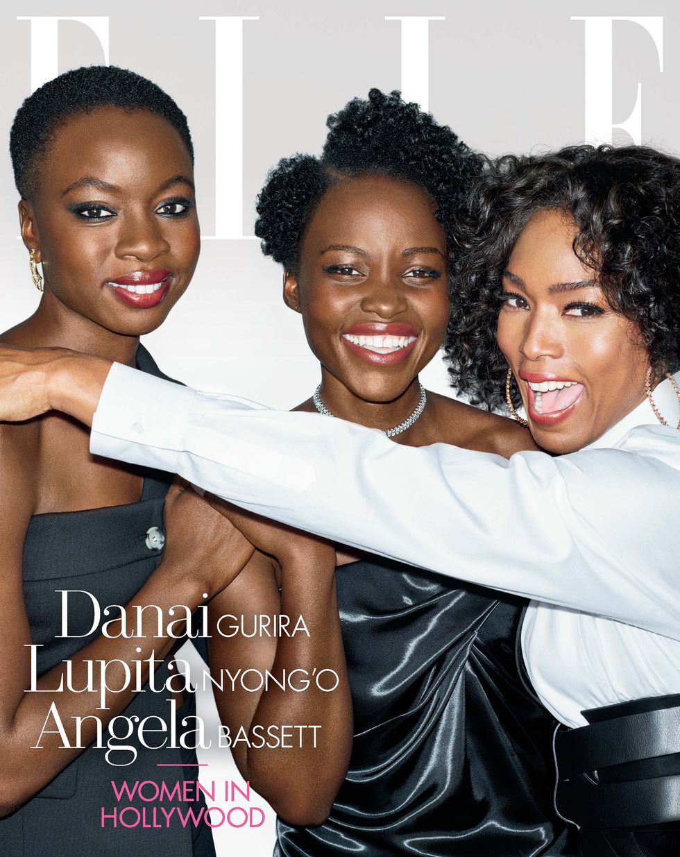 The Women of Wakanda! Lupita Nyong’o, Danai Gurira And Angela Bassett Cover Elle USA’s November Issue