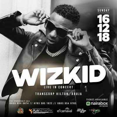 el’ Carnaval Presents : Wizkid Live In Concert