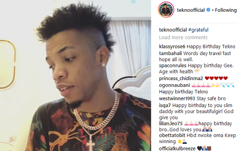 Tekno Thanks Fans For Support As He Turns A Year Older Today [Video]