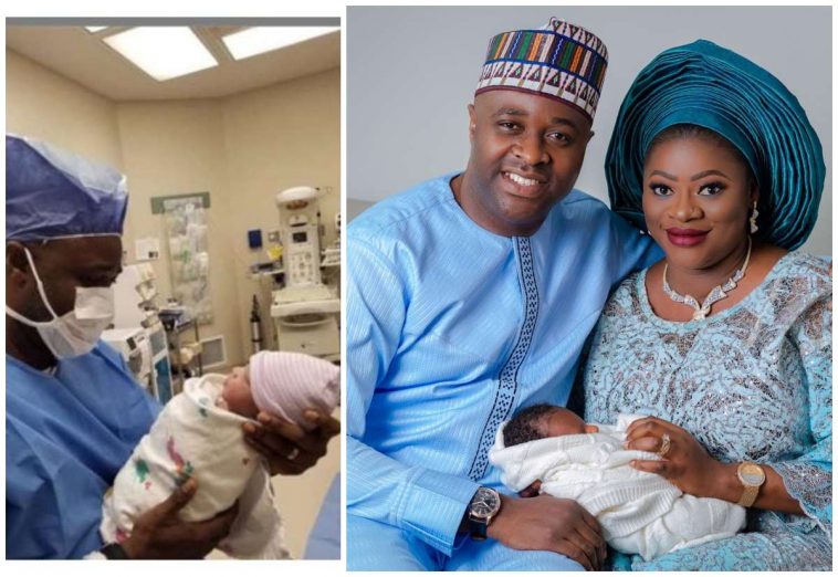 [PHOTOS] Femi Adebayo’s Holds First Child Naming Ceremony In USA