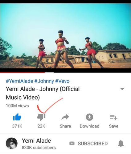 Yemi Alade’s Iconic Visual for “Johnny” Clocks 100 Million Views on YouTube