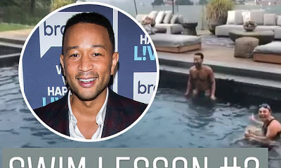 John Legend Shares Video Of Self Learning To Swim