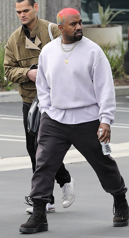 Kanye West Debuts Newly Dyed Rainbow Hair | DatJoblessBoi