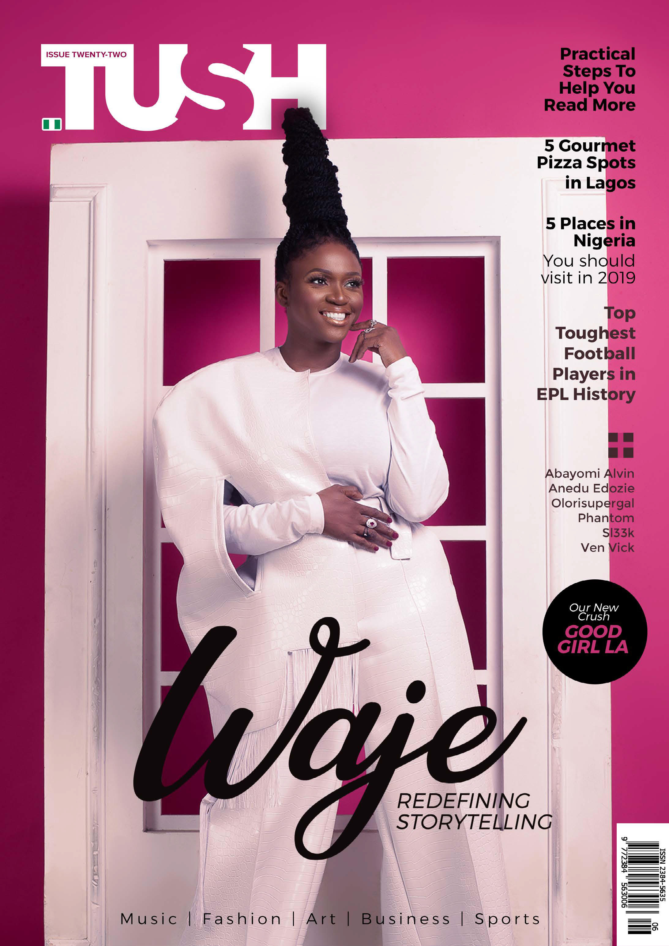 Waje Makes a Stunning Cover Appearance On The 22nd Issue Of Tush Magazine