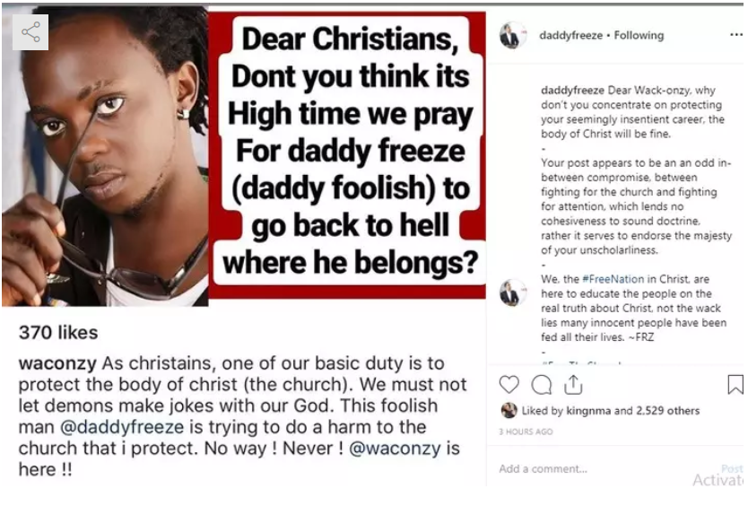 Daddy Freeze Slams Waconzy