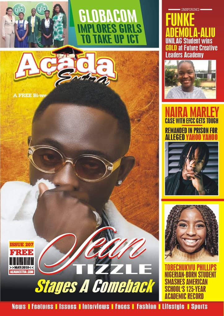 SEAN TIZZLE GRACES THE COVER OF ACADA YOUTH CAMPUS MAGAZINE