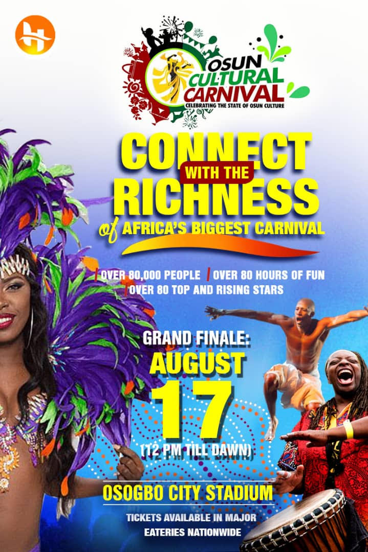 OSUN CULTURAL CARNIVAL:  The State of Osun to Host the World in August