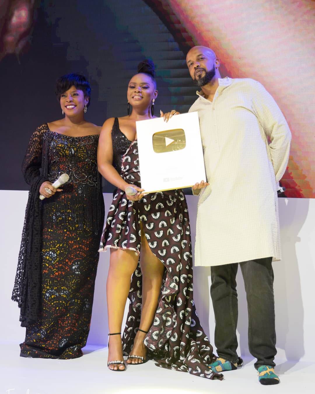 Yemi Alade Receives The Honorary “Golden Play Button” From YouTube