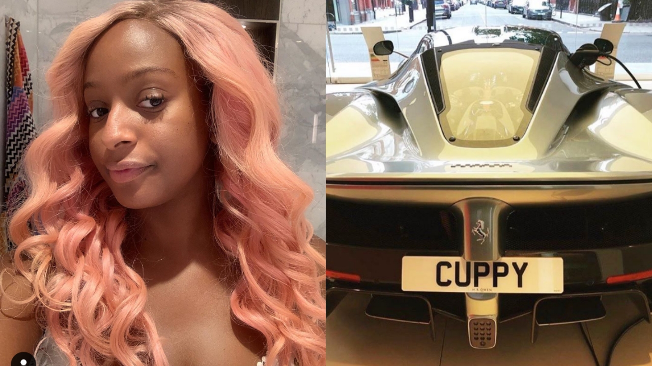 DJ Cuppy Cops Badass Sports Car