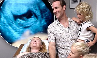 James Van Der Beek announces wife is pregnant with baby number SIX as parents-to-be capture very first ultrasound on Dancing With The Stars  By Christine Rendon For Dailymail.c