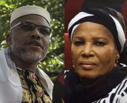 Nnamdi Kanu blames FG for the death of his mother