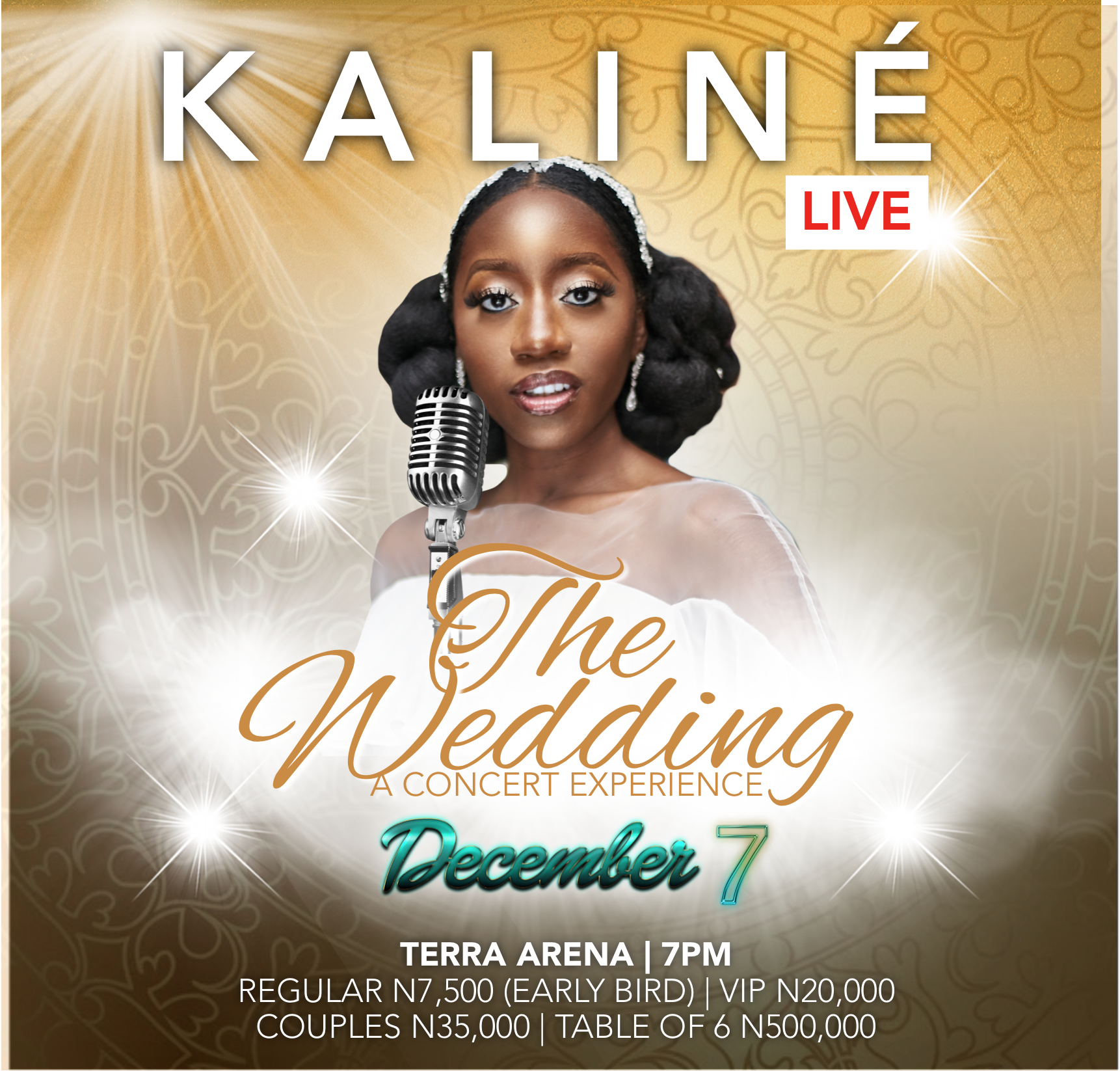 Kaline Live to host the city of Lagos to a one of a kind musical concert tagged ‘’The Wedding”