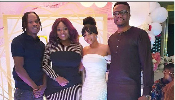 Naira Marley surprises Toke Makinwa at her birthday party