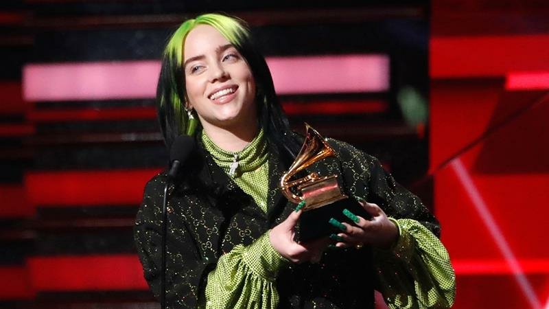18-year old newcomer, Billie Eilish wins TOP FOUR awards at the 2020 Grammys