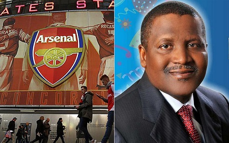 Aliko Dangote once again declares his intention to buy Arsenal Football Club