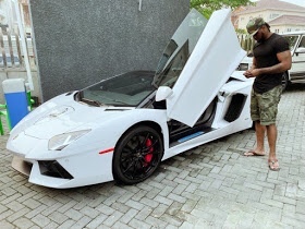 Peter Okoye reminds fans of his N142m Lamborghini Aventador sports car