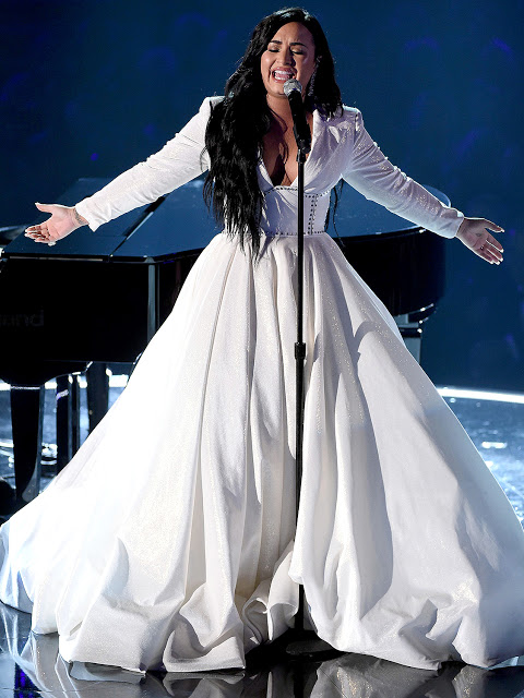 Demi Lovato sang the National Anthem at Super Bowl