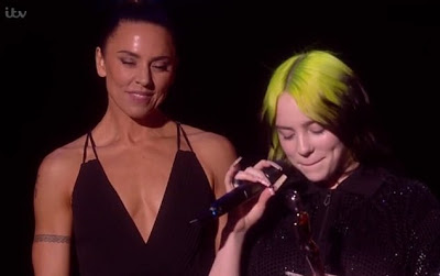 Emotional Billie Eilish breaks down as she wins Best International Female Artist at the BRIT Awards