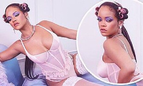 Rihanna sets pulses racing as she models her new Savage x Fenty collection