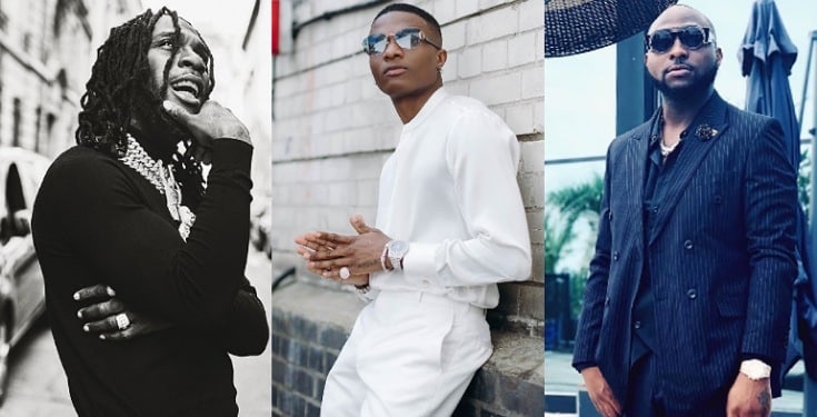 Burna Boy, Davido And Wizkid Top Billboard’s Most Streamed Nigerian Musicians 2020