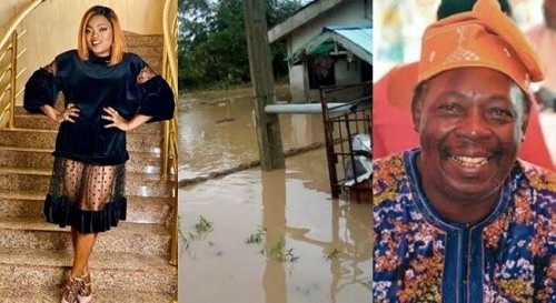Nollywood actress, Funke Akindele gifts Pa James a new house after losing home to flood