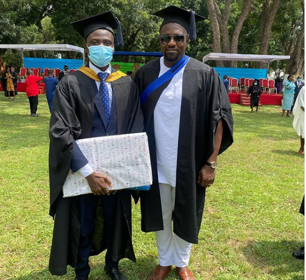 Ghanaian Actor, Politician, John Dumelo Gifts Laptop To GIMPA Best Graduating Student