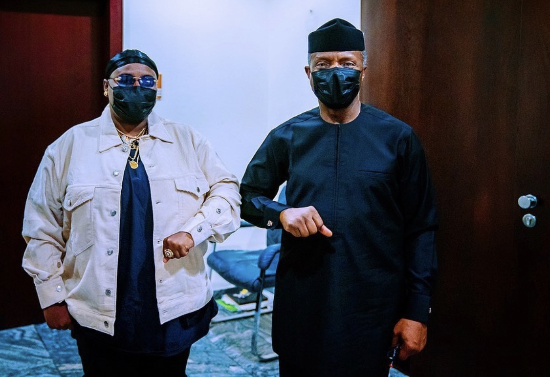 Singer Teni paid Vice President Yemi Osinbajo a courtesy visit in Aso Rock.