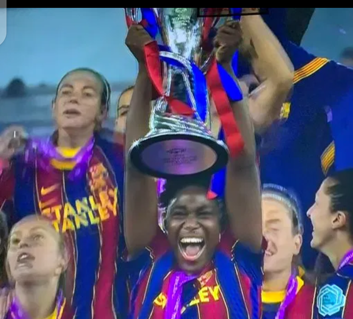 Oshoala makes history as Barcelona women win UEFA Champions League