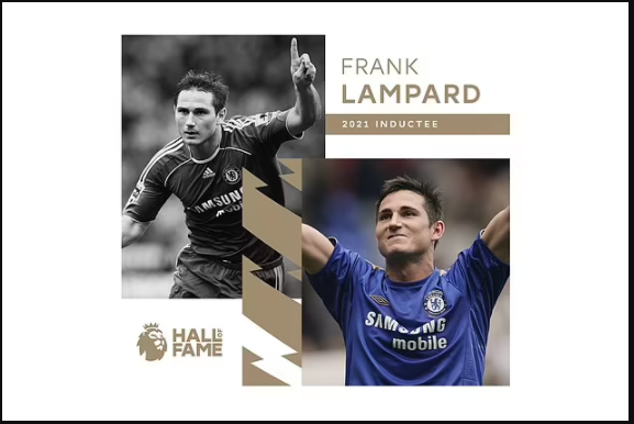 Former Chelsea midfielder, Frank Lampard inducted into Premier League Hall of Fame