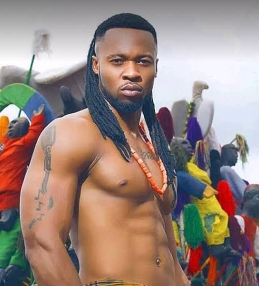 Flavour reacts to questions about him singing gospel songs yet grinding against curvy women in music videos