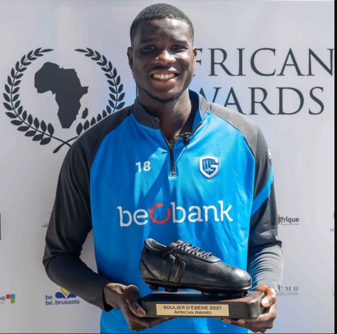 Super Eagles striker, Paul Onuachu wins African best player in Belgium