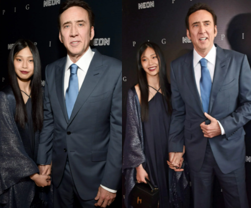 Nicolas Cage pictured with fifth wife, 26, as they make red carpet debut
