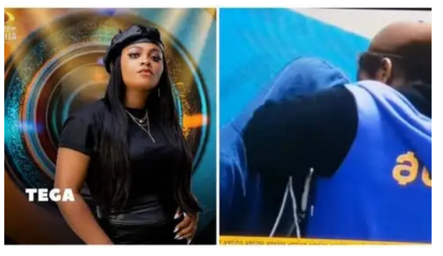 Nigerians react as married female housemate, Tega allows Saga suck her n.i.p.p.l.e.s